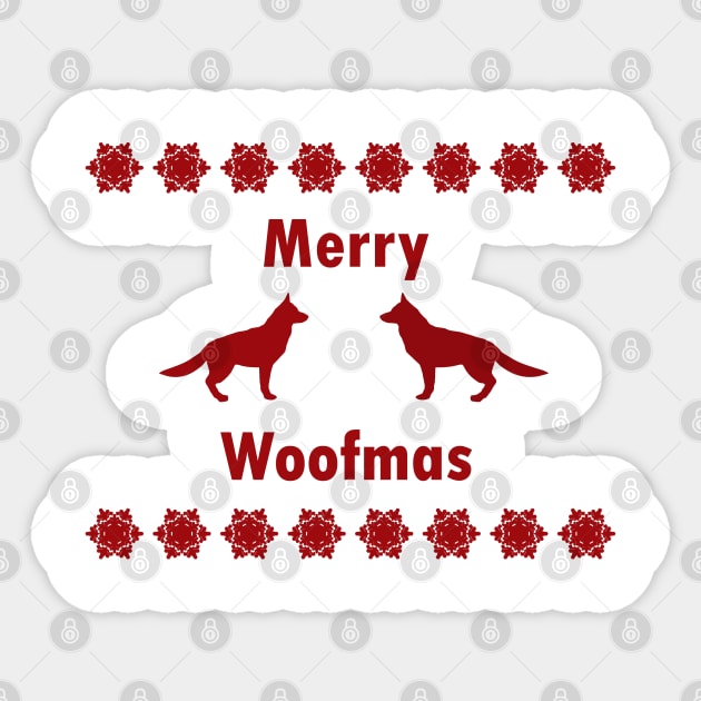 Merry Woofmas holiday design Sticker by kuallidesigns